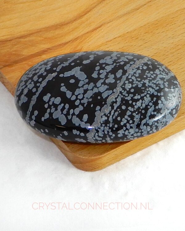 Obsidiaan sneeuwvlok massagesteen
