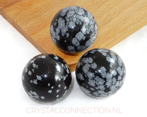 obsidiaan-sneeuwvlok-bol-3cm Obsidiaan bol