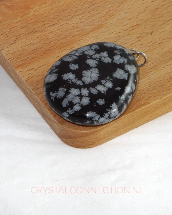 Obsidiaan Sneeuwvlok hanger