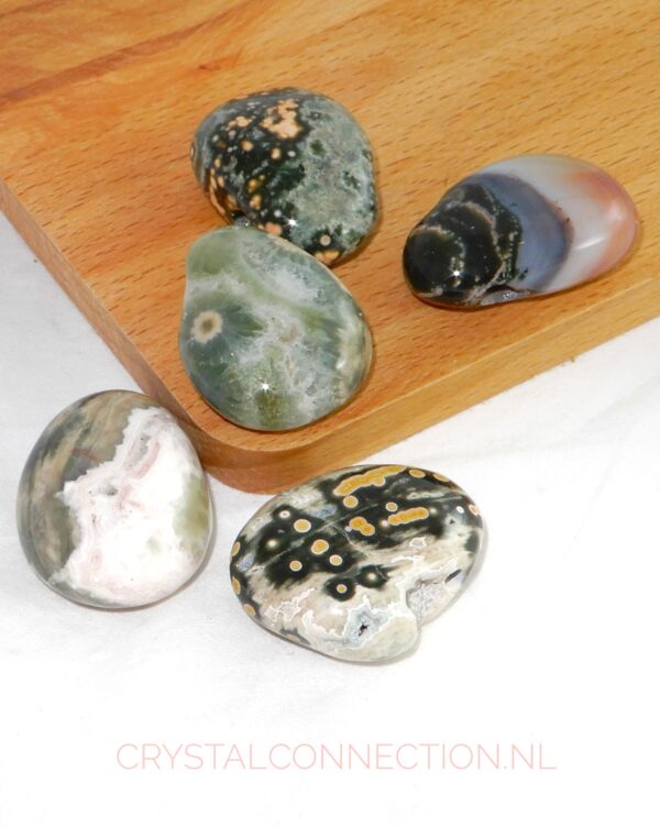 Oceaan jaspis doorboorde hanger