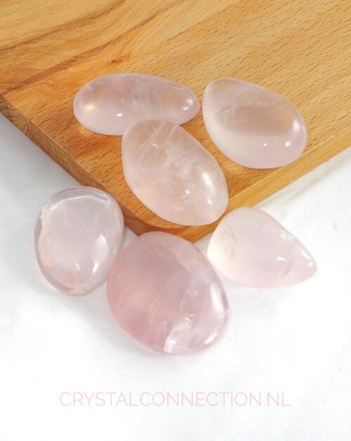 rozekwarts-amulet-steen-klein Rozekwarts schijfsteen