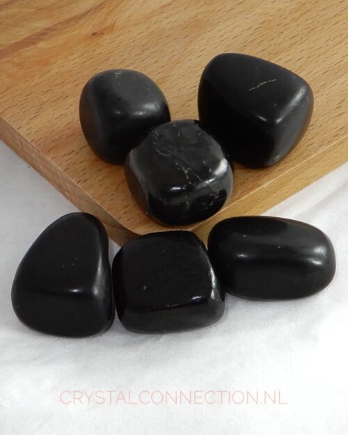 Shungiet trommelsteen