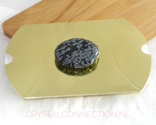 Magische obsidiaan sneeuwvlok Blije Kei