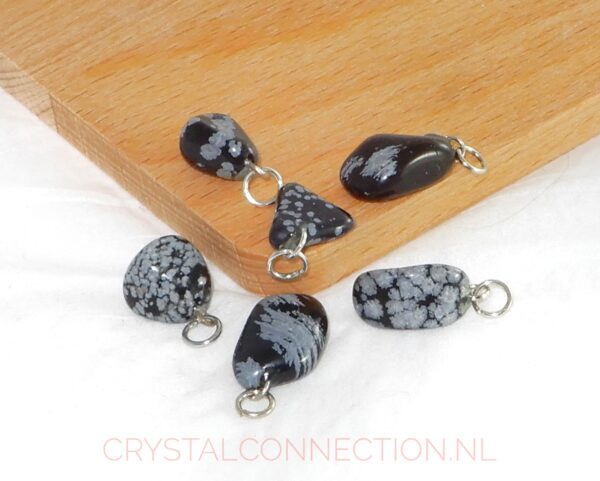 Obsidiaan Sneeuwvlok hanger