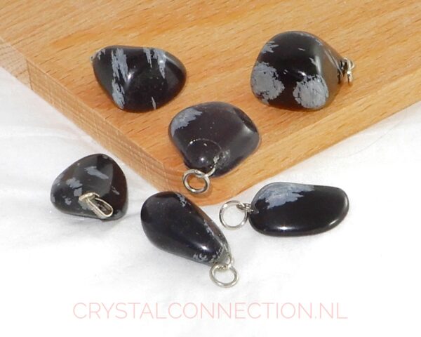 Obsidiaan Sneeuwvlok hanger