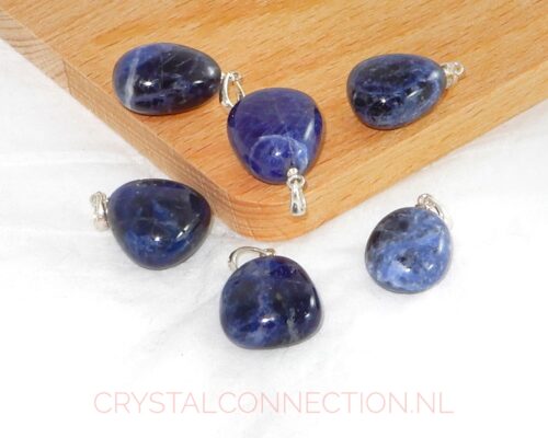 sodaliet-hanger-zilv-oogje Sodaliet hanger