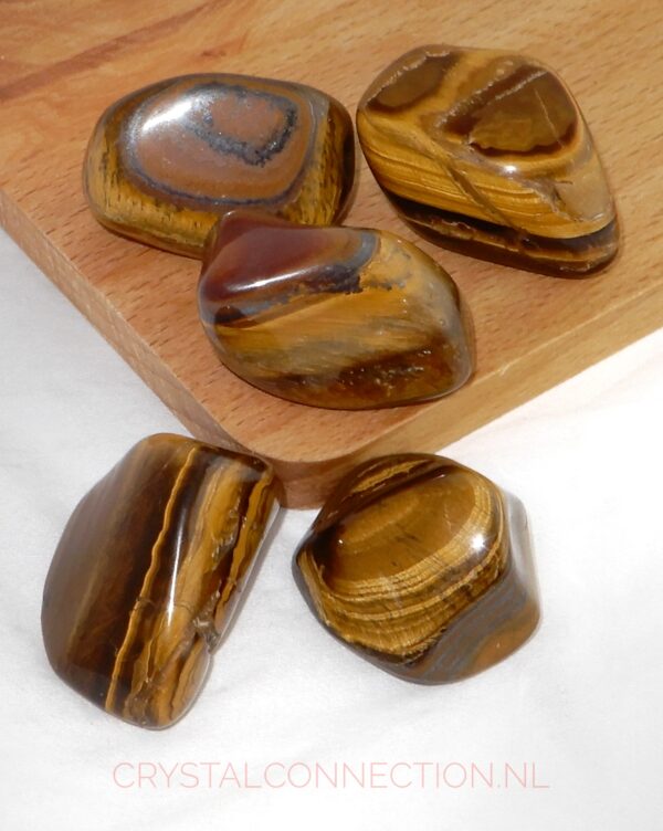 Tijgeroog trommelsteen