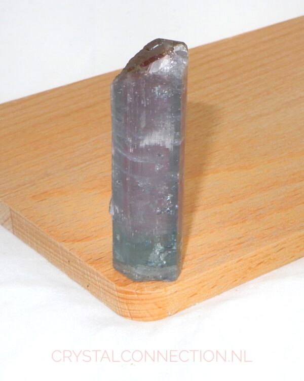 Toermalijn blauw-roze uniek staand exemplaar