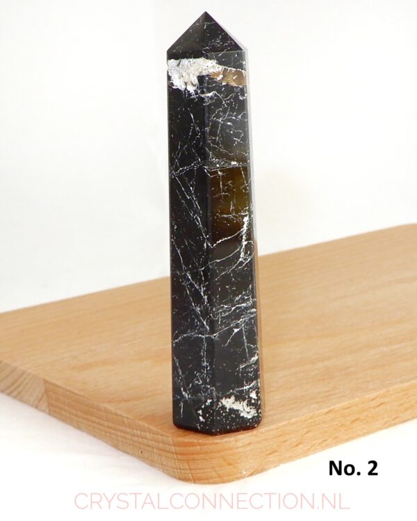 Toermalijn zwart obelisk geslepen vorm