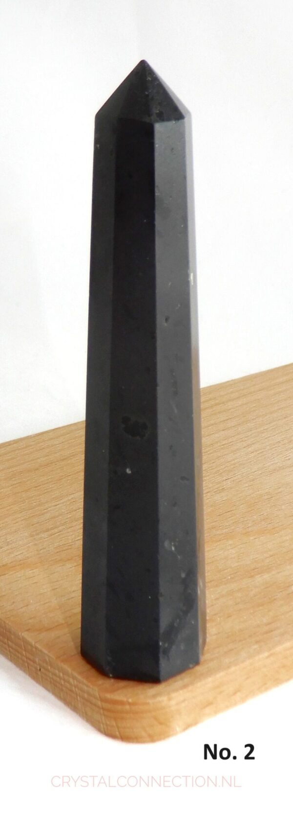 Toermalijn zwart obelisk geslepen vorm