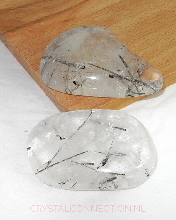 Toermalijnkwarts schijfsteen