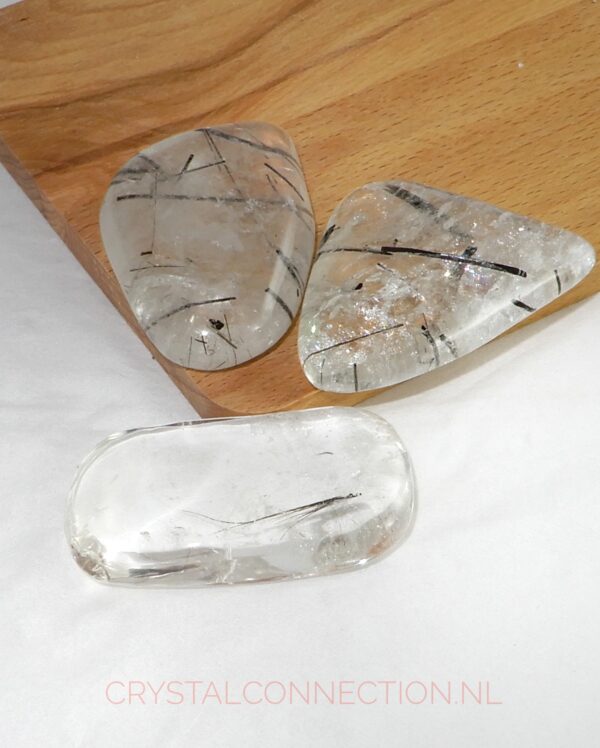 Toermalijnkwarts schijfsteen